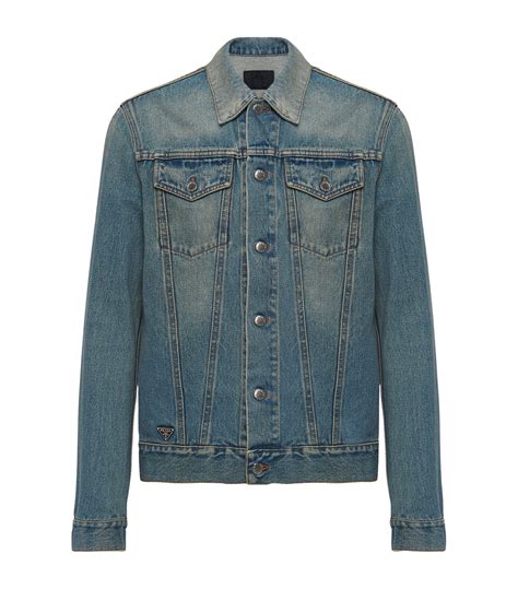 mens prada down jacket|Prada denim jacket men.